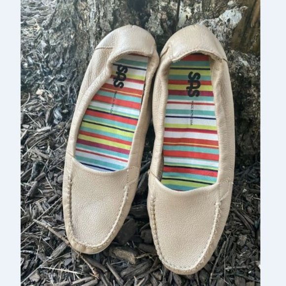 SAS Shoes - SAS Women's Tan Sunny  Leather Flat Loafer 9.5